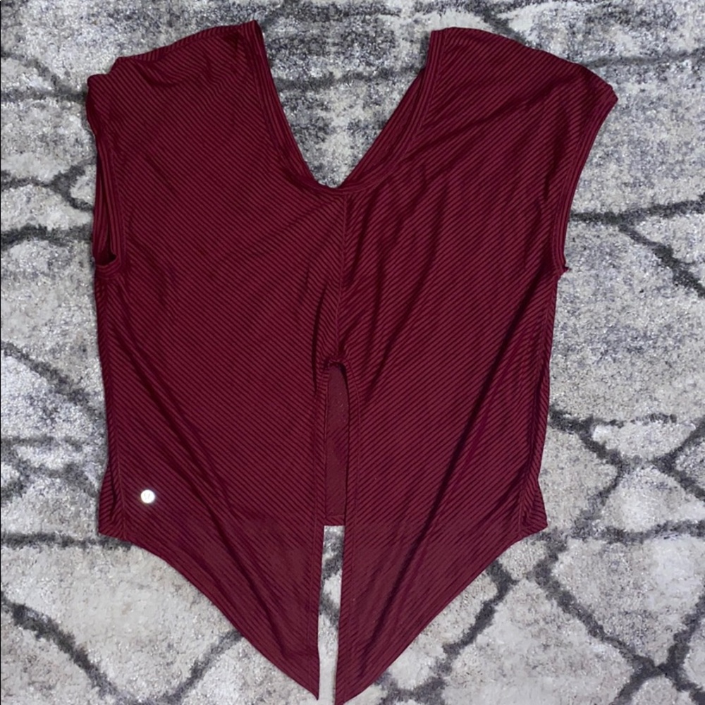 Lululemon tie back shirt Size 12